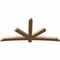 Ekena Millwork Alberta Smooth Timber Gable Bracket, Western Red Cedar, 96"W x 48"H x 3 1/2"D x 5 1/2"F, 12/12 Pitch GBW096X48X0406ALB00SWR - alternate 5
